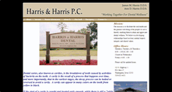 Desktop Screenshot of harrisandharrisdental.com